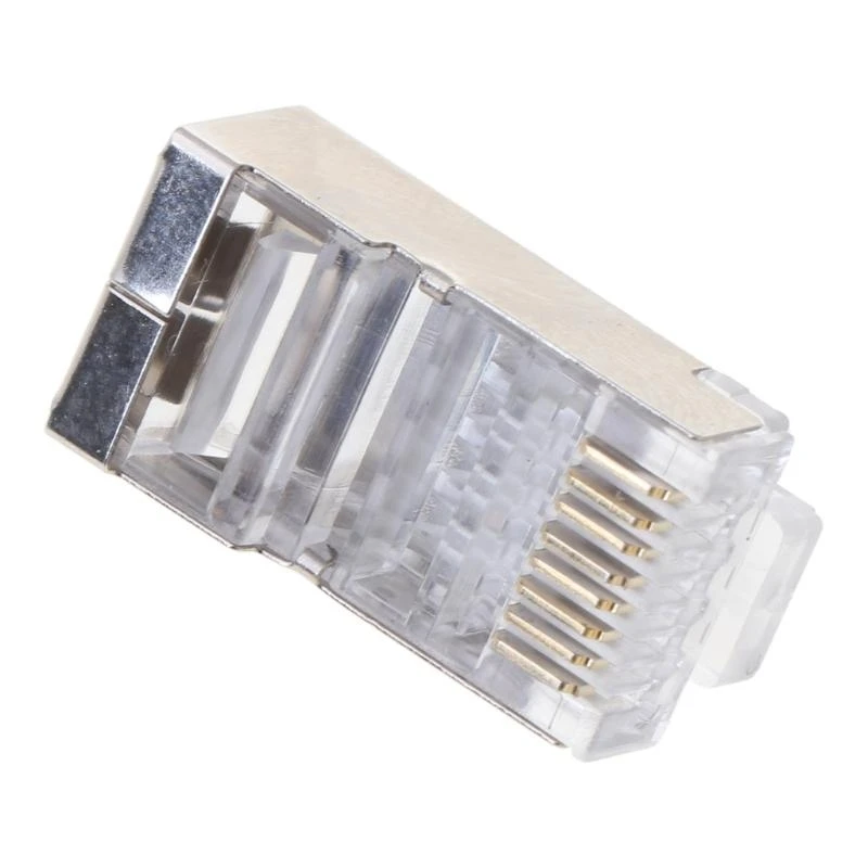 Picture 5: 10PCS CAT6 Type 8P8C Shielded Crystal Ethernet for Head Crimp Modular Plug Connector Socket best sale