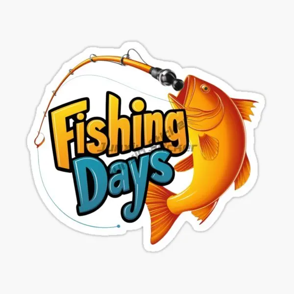 Karpfenangeln Go FISHING Fun Wasserdichte PVC-Aufkleber Autoaufkleber Zubehör Vinyl Selbstklebende Autoaufkleber
