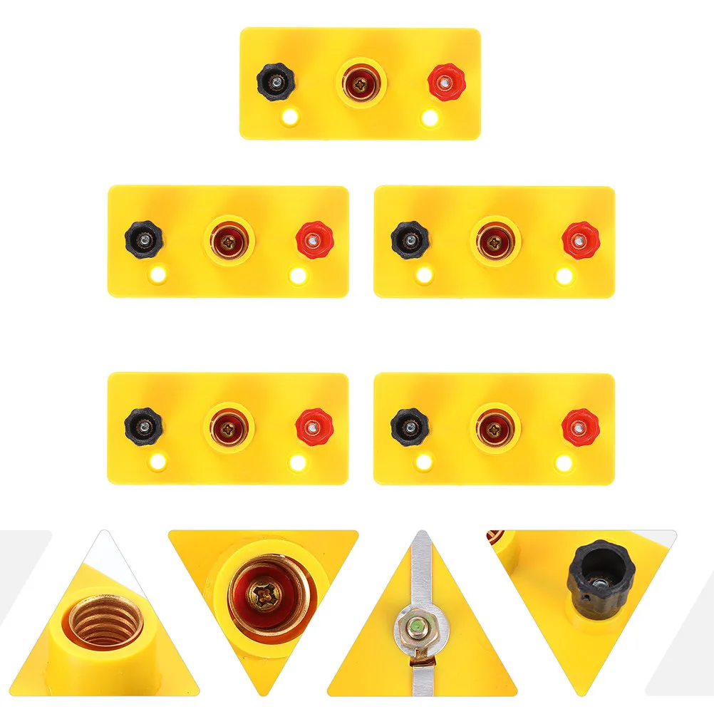 

5Pcs Small Lamp Holders Plastic Mini Screw Socket for Electricity Teaching Physics Laboratory Experimental Light Holder