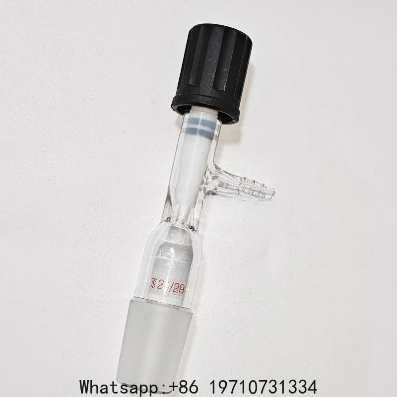 Gas liquid transfer connector 19 #24 #grinding port, vacuum valve adapter, air extraction connector