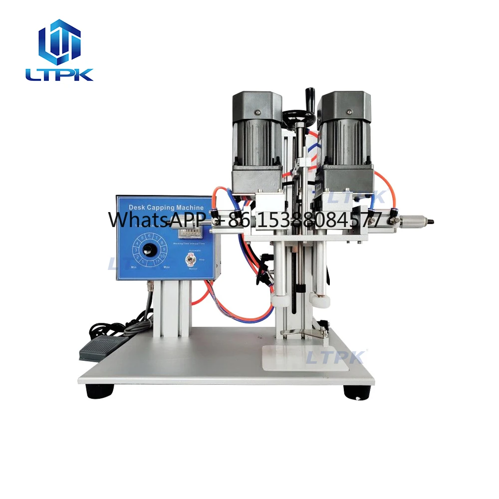 

Полуавтоматическая настольная машина для укупорки пластиковых крышек-спреев, дозаторов и флаконов с винтовой крышкой LT-XLSGJ6100