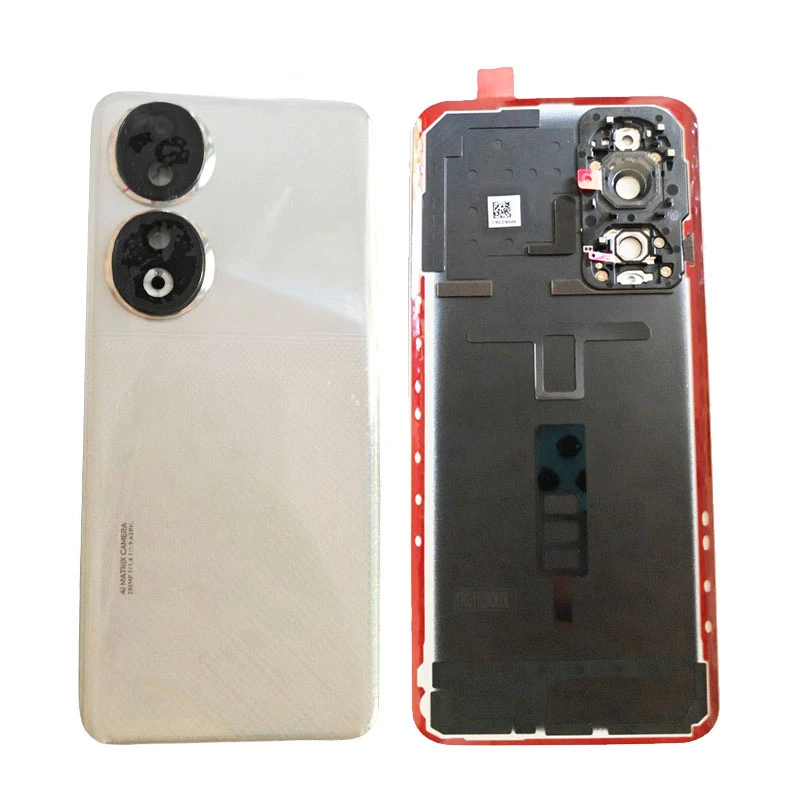 For Honor 90 Back Glass Lid Housing Door Rear Battery Cover Chassis With Camera Lens Smartphone Repair Parts