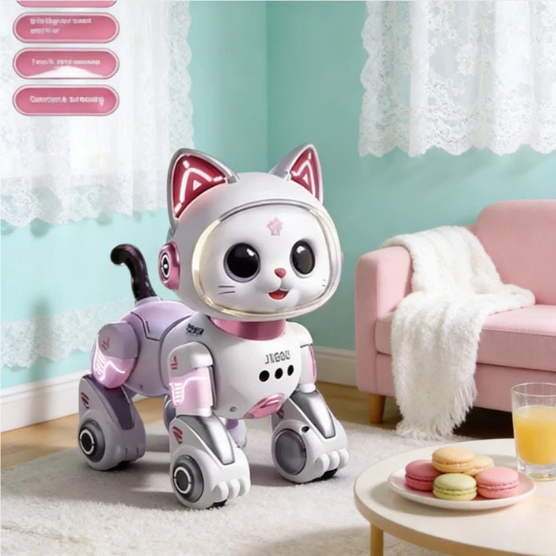 Kant-en-klare RC Robot Cat: Lopend, miaukend interactief huisdierspeelgoed, perfect verjaardags- en kerstcadeau voor jongens en meisjes