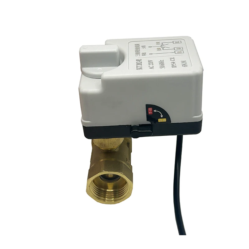 Imagem -04 - Válvula de Esfera Elétrica com Interruptor Manual Motorizado Ball Valves 3-wire 2-control Latão 2-way 220v 12v 24v Pol Pol Dentro 11 Dentro Dentro