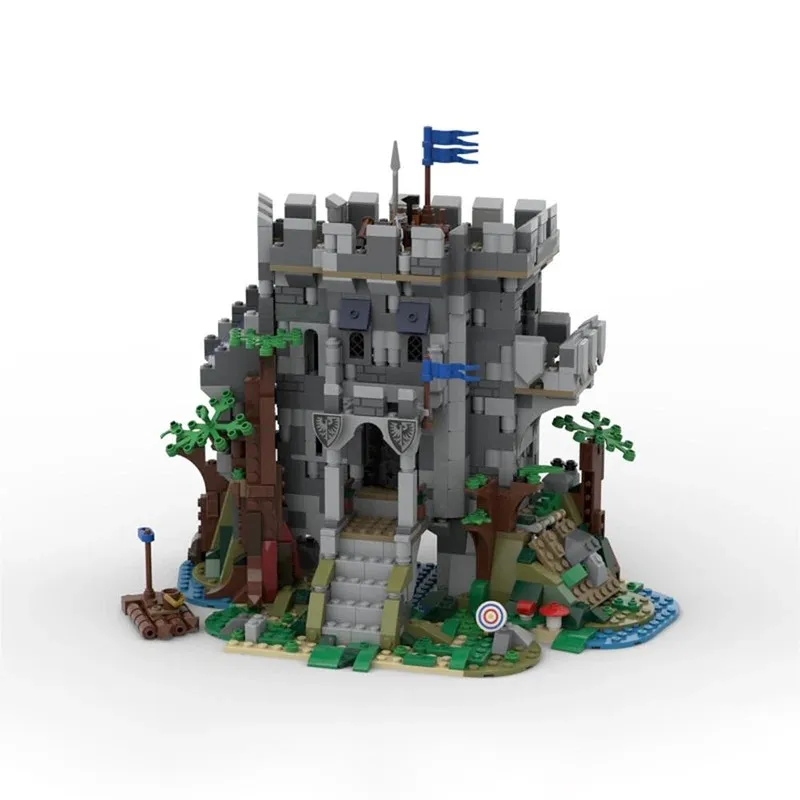 1141PCS Customized MOC Medieval Castle Model Castle In The Forest Building Blocks Technology Bricks Creative Assembly Toys Gifts