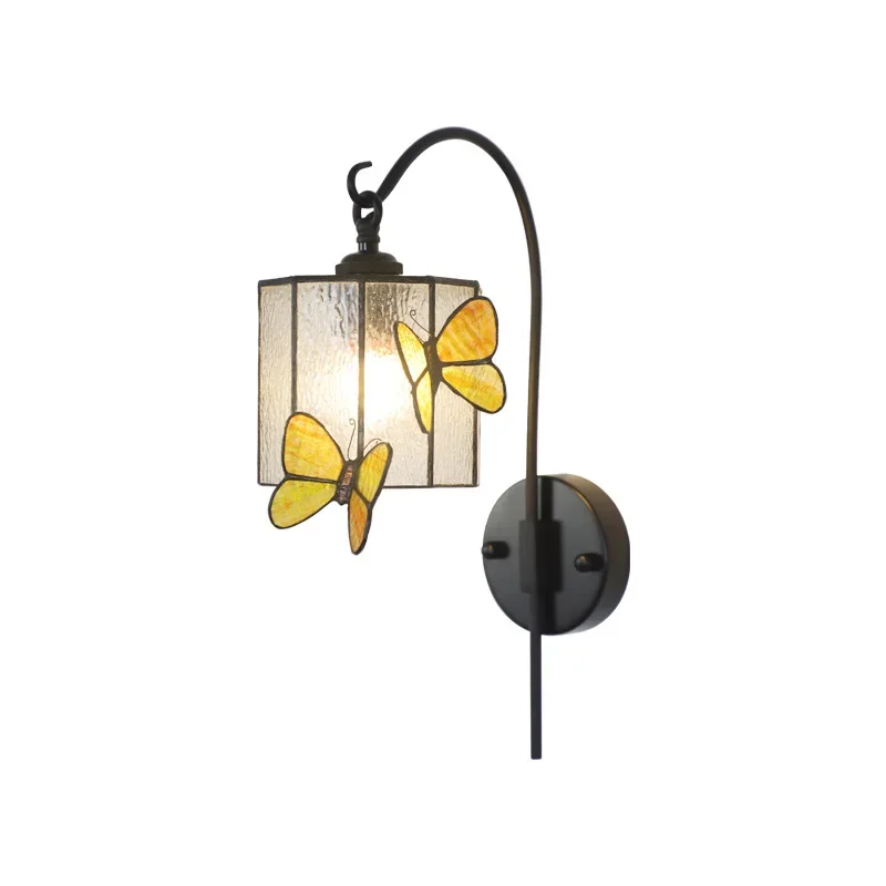 ผีเสื้อ, โคมไฟติดผนัง, อเมริกัน, วินเทจ, ฝรั่งเศส, ยุคกลาง, แก้ว, บรรยากาศ