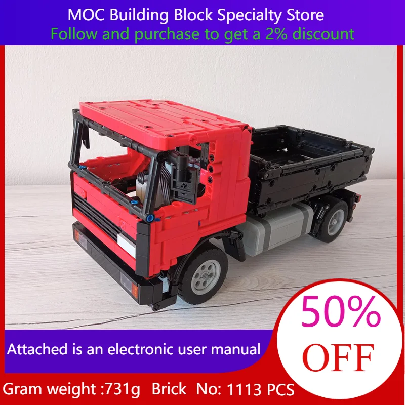 

Building Block Model Car LIAZ 250 Dump Truck 1113 Parts MOC For Boys Adults Children Christmas Gifts