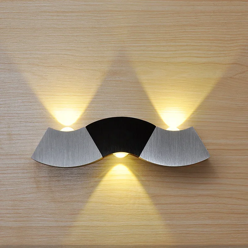 Aluminum Curve Led Originality Wall Lamp Colour Home Furnishing Place Television Background Bedside Lamp
