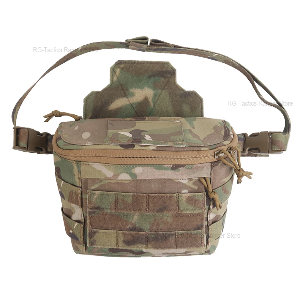 

Tactical Plate Carrier Hanging Bag Airsoft Hunting Vest PC Drop Pouch Fanny Pack Outdoor Multi-Functional Molle Waist Sack