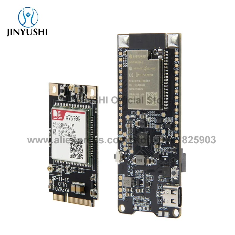 

T-PCIE ESP32 PMU 2G 3G NB-IOT 4G CAT1 CAT4 GPS SIM7070G SIM868 SIM7080G SIM7020G A7608E A7608SA A7670E A7670G