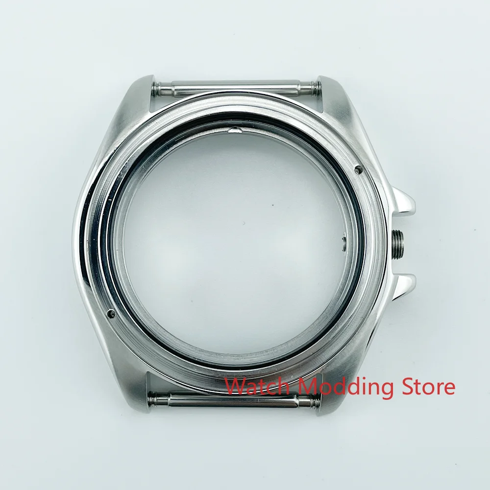 HQ 42mm SKX007/SRPD SKX Compatible 300M Waterproof Watch Case Mod Parts Silver Case Back 316L Stainless Steel Crown at 3