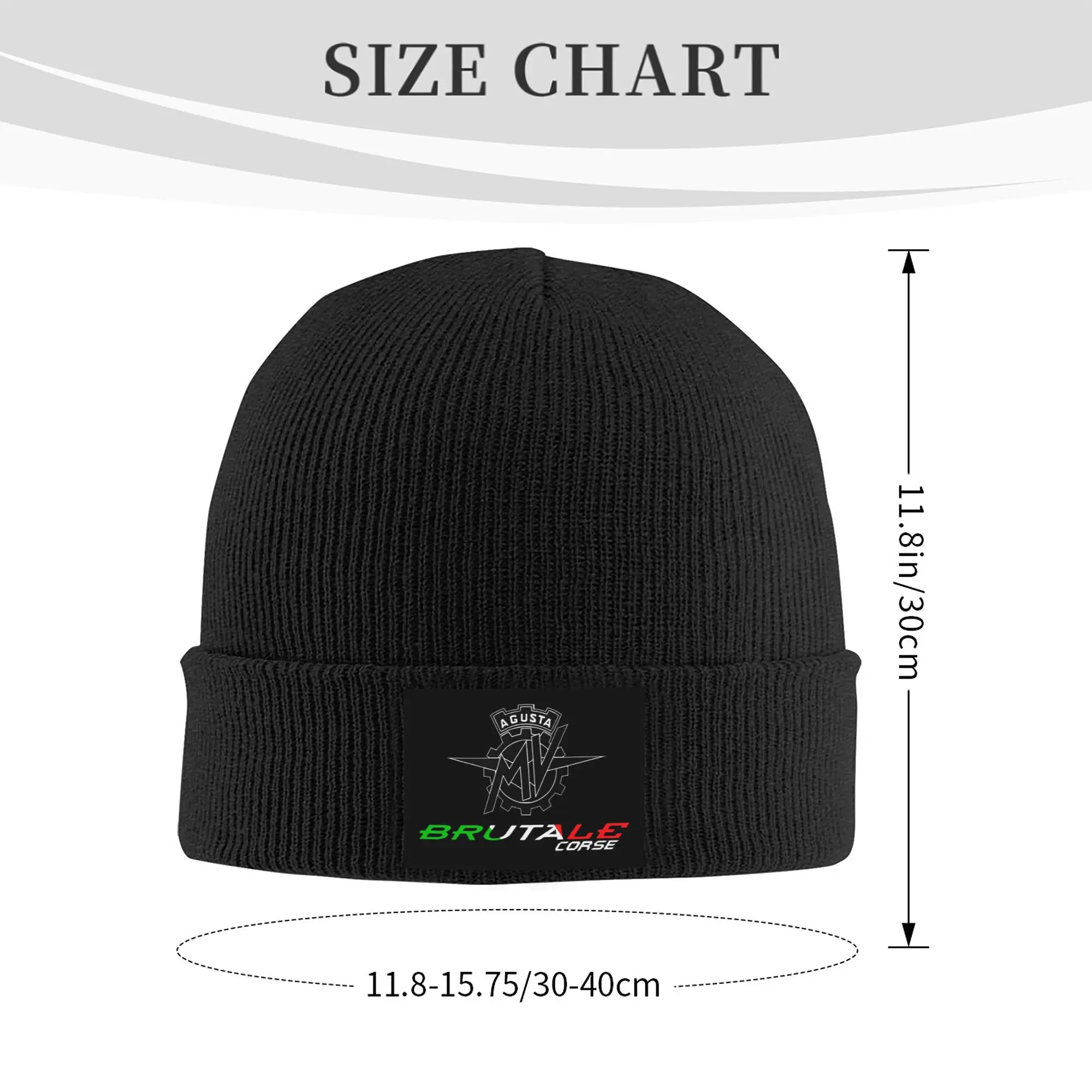 Custom MV AGUSTAs Motro Racing Italian Bonnet Hat Hip Hop Knitted Hats Men Women Unisex Adult  Warm Winter Skullies Beanies Caps