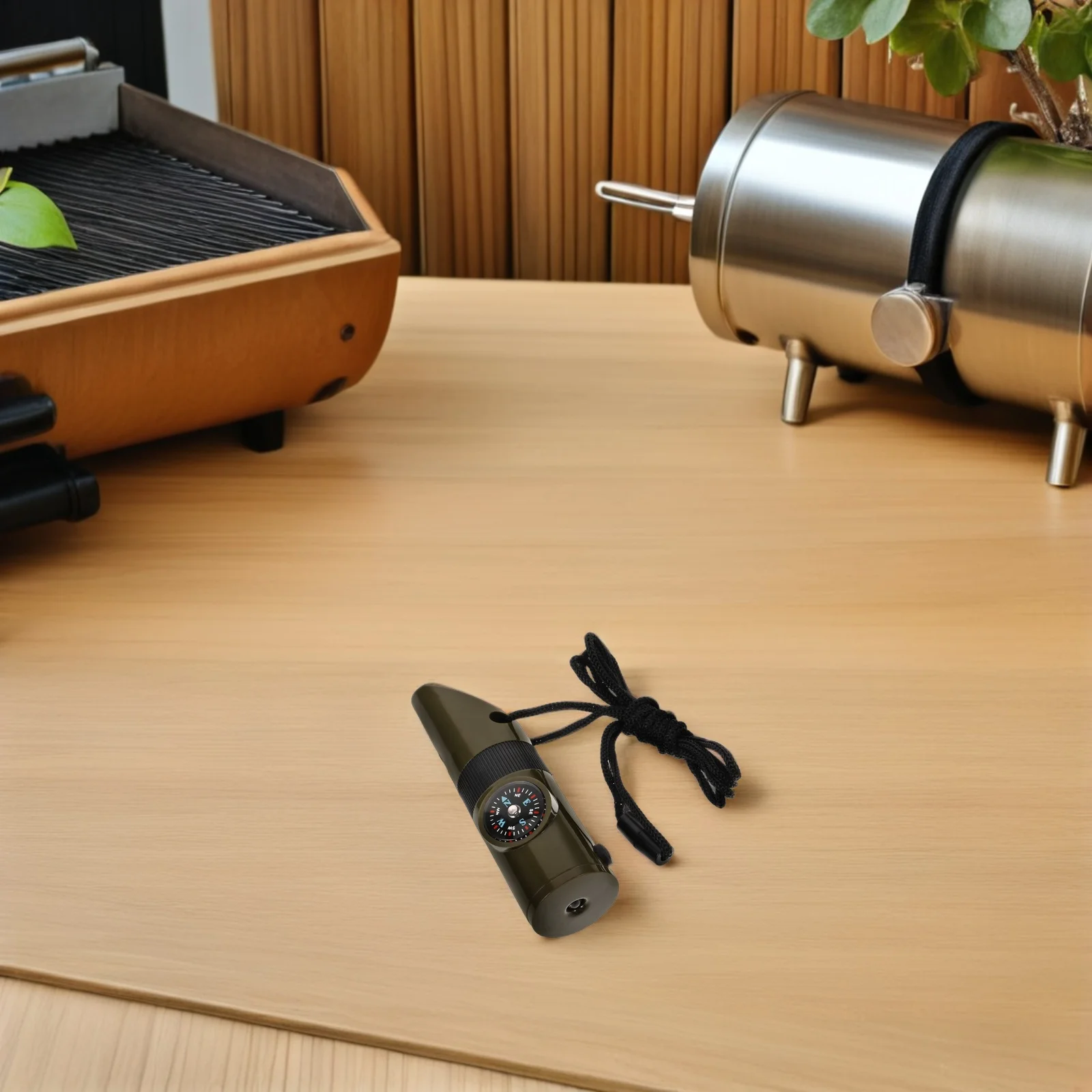 Silbato de supervivencia para acampar al aire libre, herramienta de seguridad de emergencia multifunción, linterna ruidosa, brújula, herramienta multifuncional para exteriores, 3 uds.