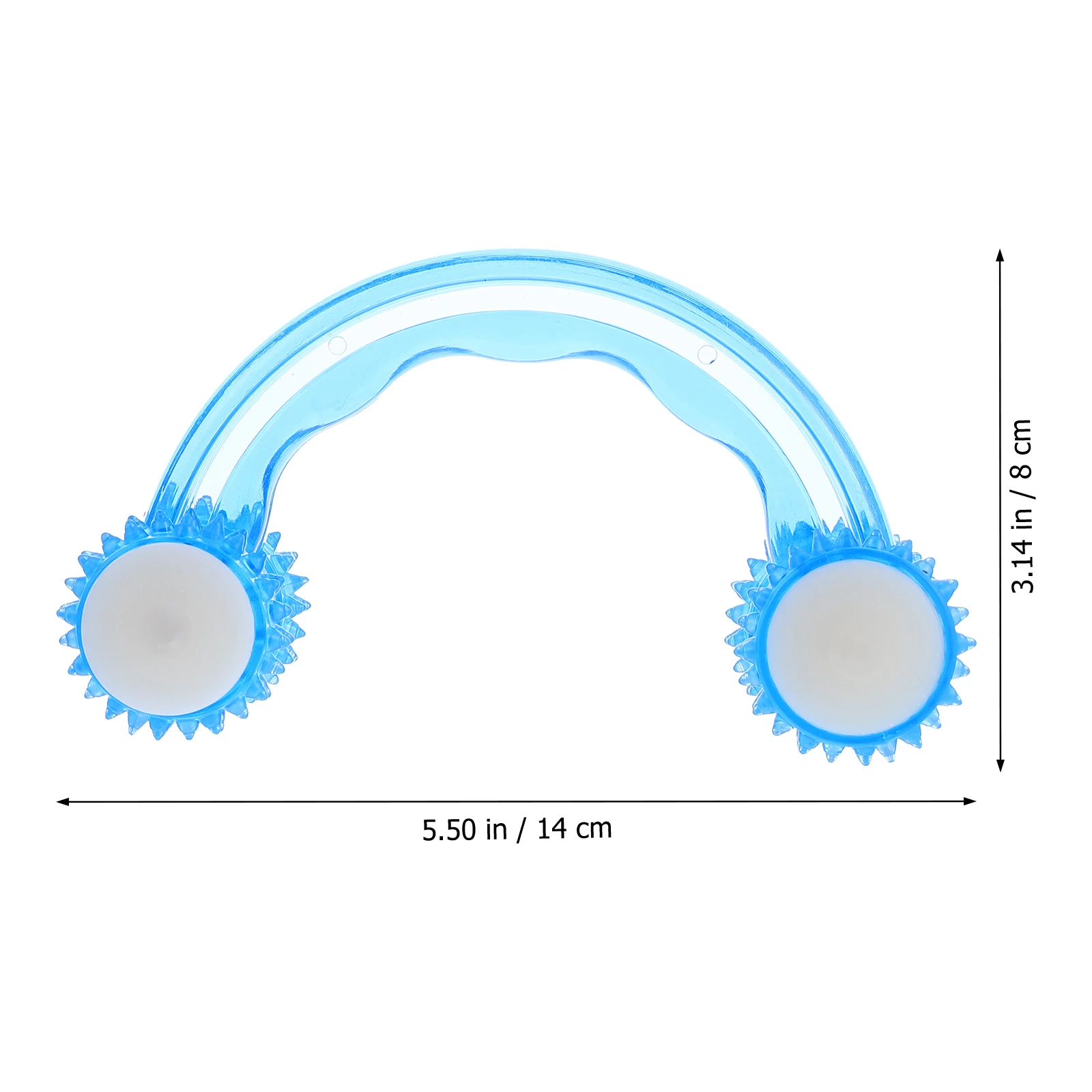 

2Pcs Roller Type Manual Body Massage Tool Compact Ergonomic Design for Stress Relief Improving Circulation Plastic Massager
