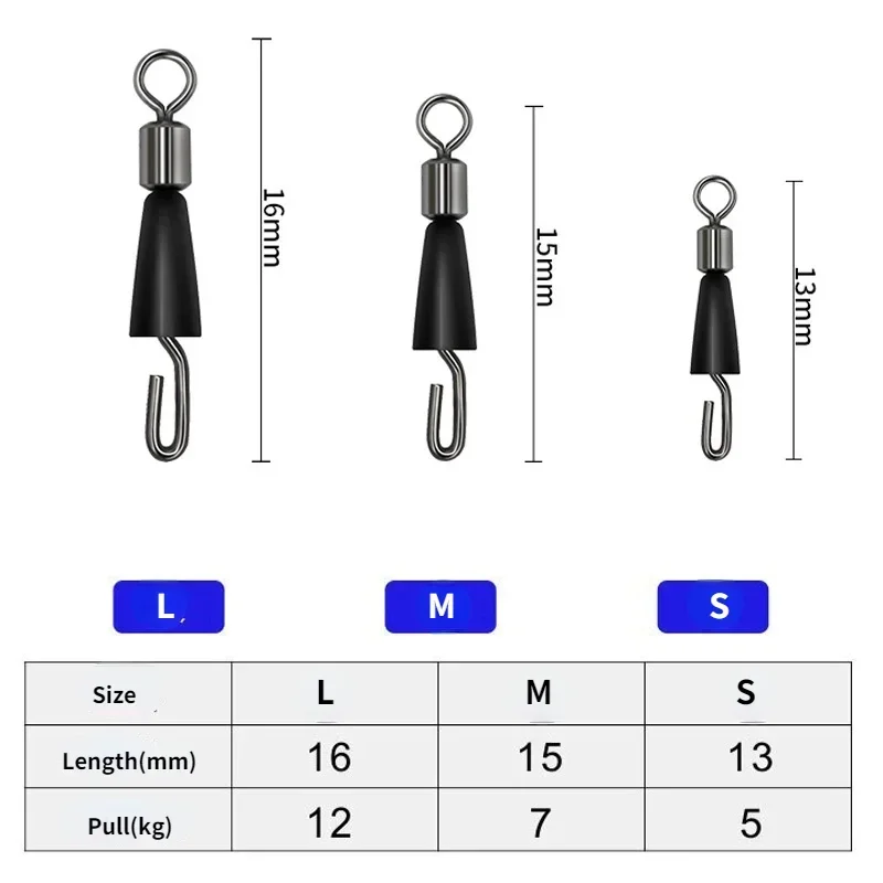 Giratorios para carpa con clip rápido y conector antienredo - imagen 4