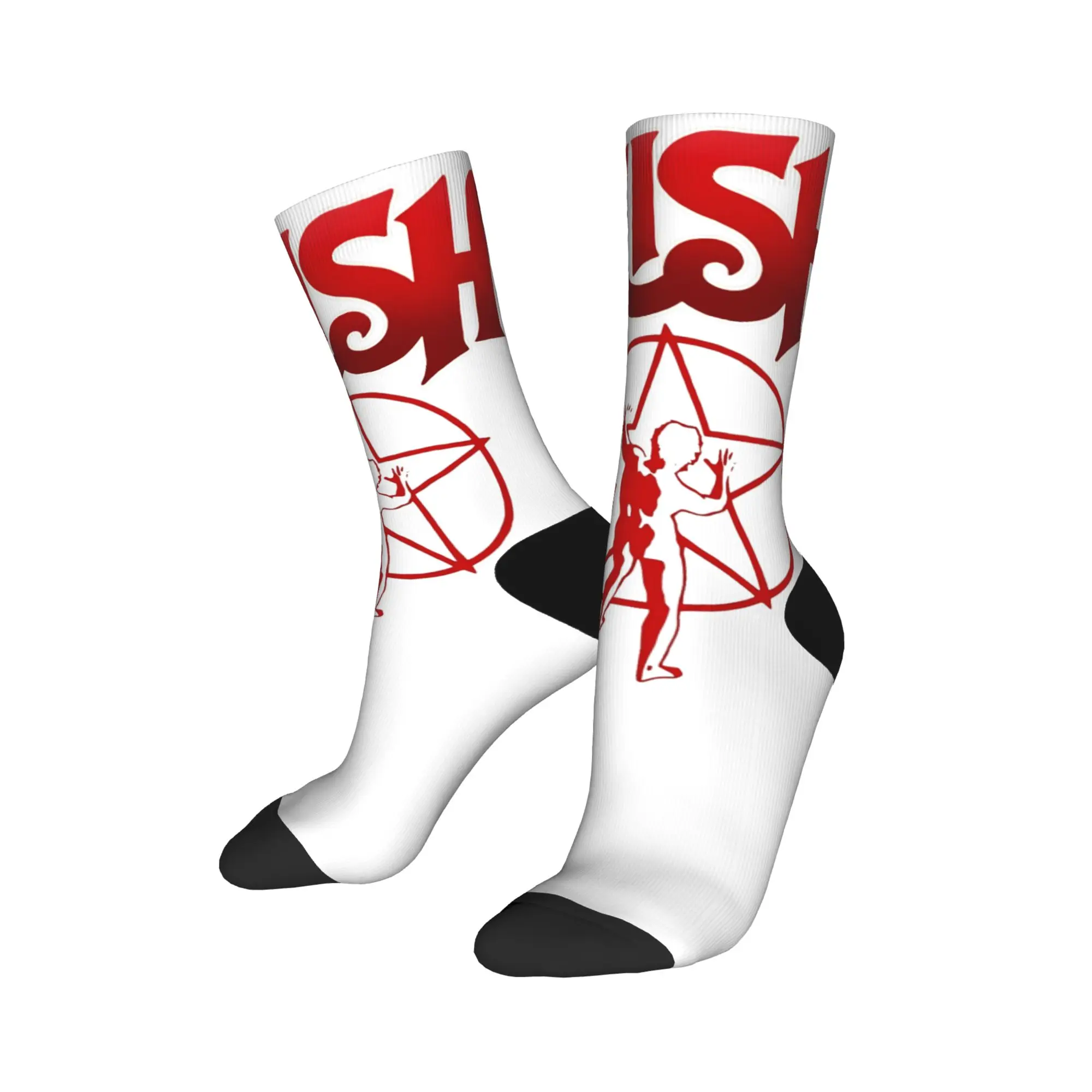 Rush Band Holy Starmans Logo Stockings  Design Funny Socks Autumn Non Slip Socks Unisex Men Climbing Soft Socks