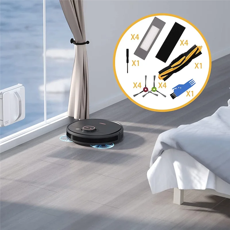 Для Ecovacs DEEBOOT OZMO T8+ / T8 AIVI / T8 Max Ecovacs DEBOT N8+ / N8 Plus / N8 Pro Запасные части Основная боковая щетка