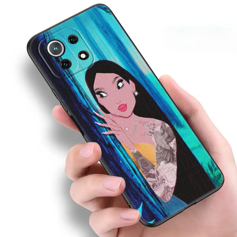 Disney Girl Pocahontas Phone Case For funda Xiaomi Mi 13 12 11 Lite NE 11T 12T 12S Pro 11i Redmi 12C 10C 10A 9T 9C 9A 8A Cover