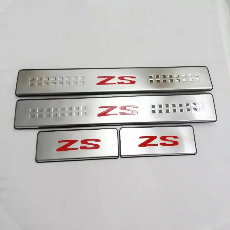 Car Original Threshold Stainless Steel Stickers For MG ZS 2022 2023 Protector Door Sill Scuff Plate Guard Trim Accessories 2024