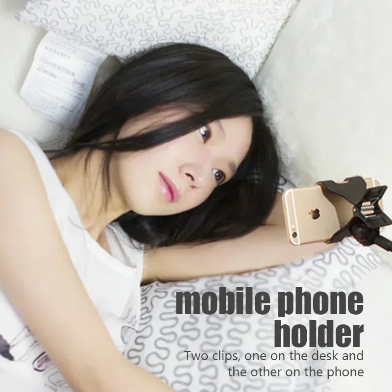 

1pcs Mobile Phone Holder Flexible Lazy Holder Adjustable Cell Phone Clip Home Bed Desktop Mount Bracket Smartphone Stand