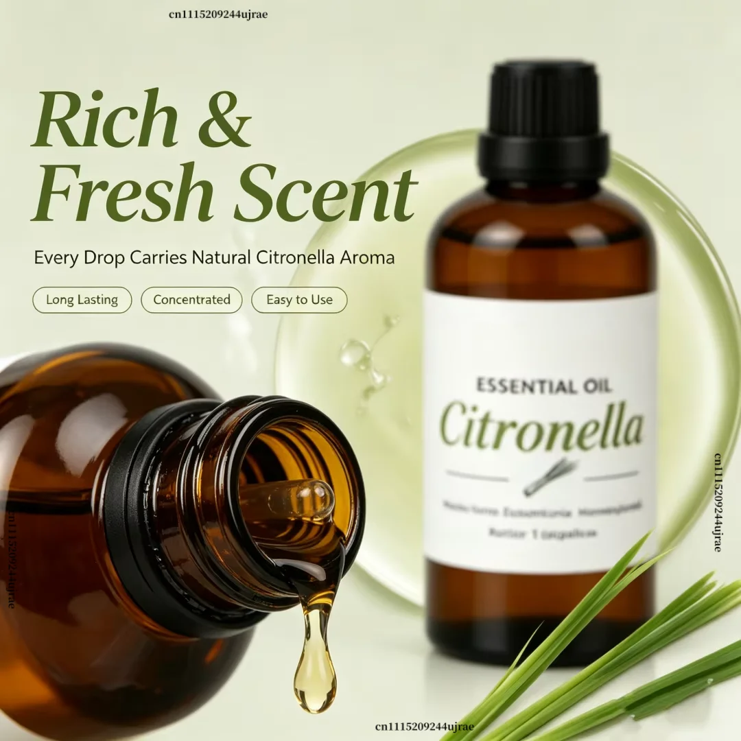 Electric Diffuser Humidifier Fragrance Scent Oil 100ml Natural Citronella Essential Oil Indoor Room Atmosphere Scent Making