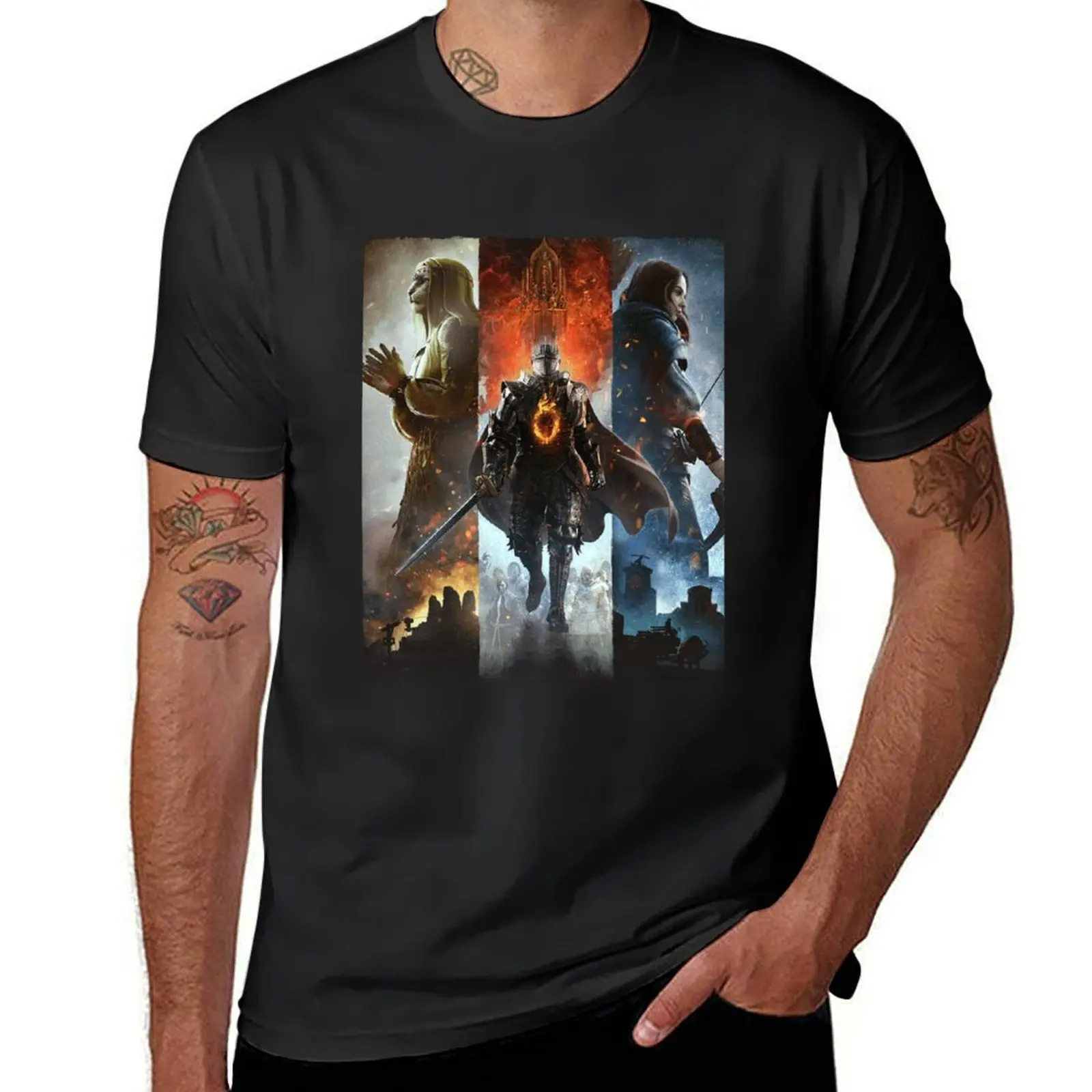 dragon's dogma 2 T-Shirt tees anime clothes vintage mens t shirts casual stylish