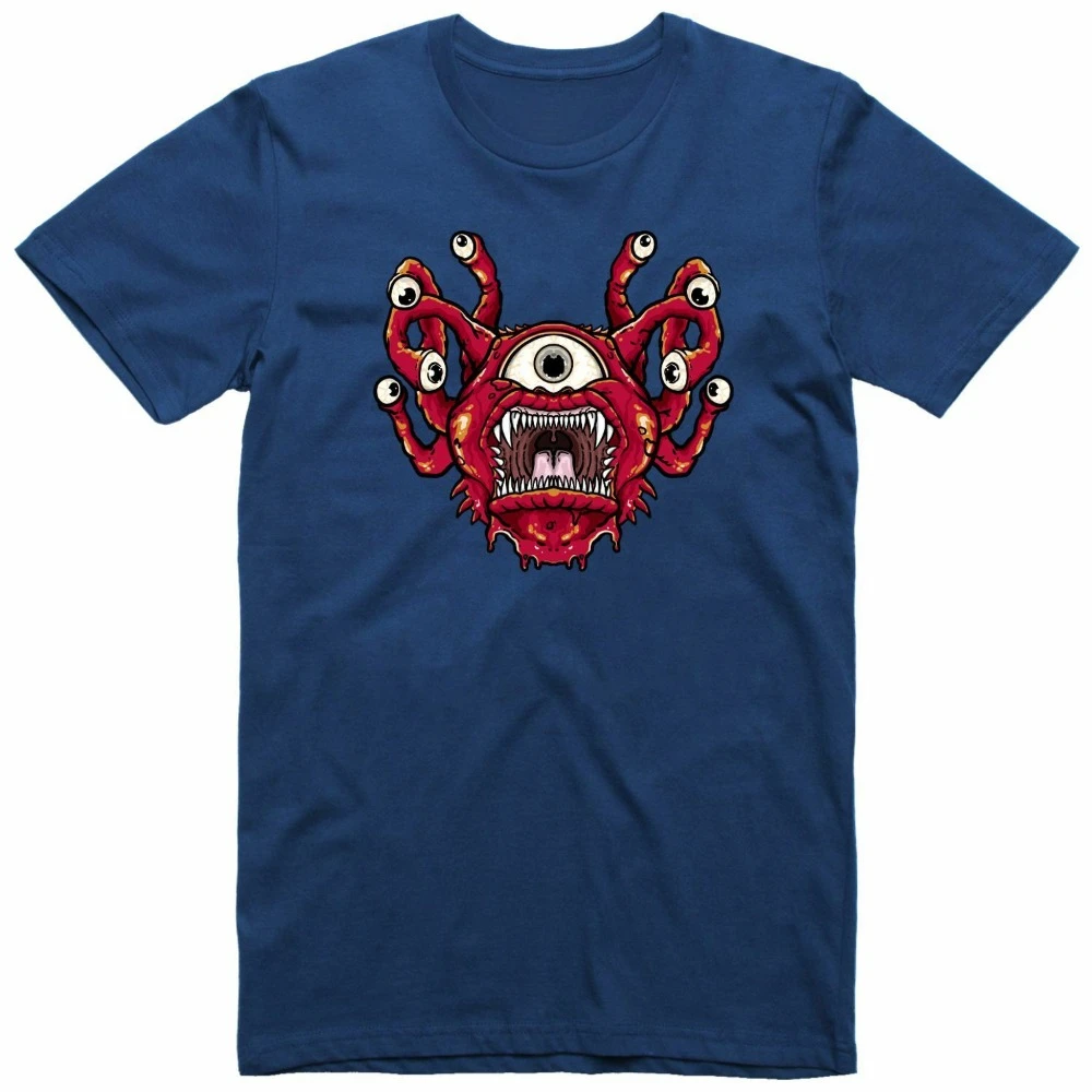 Beholder T Shirt Mens Monster Dungeons Dragons Role Playing Regular Fit Tee Japanese Two-dimensional Comfortable Personality