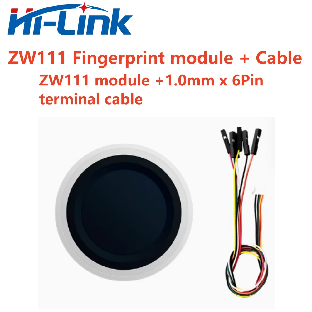 Модуль распознавания отпечатков пальцев Hilink ZW111, маломощный детектор пальцев, встроенный датчик отпечатков пальцев, Умный Замок