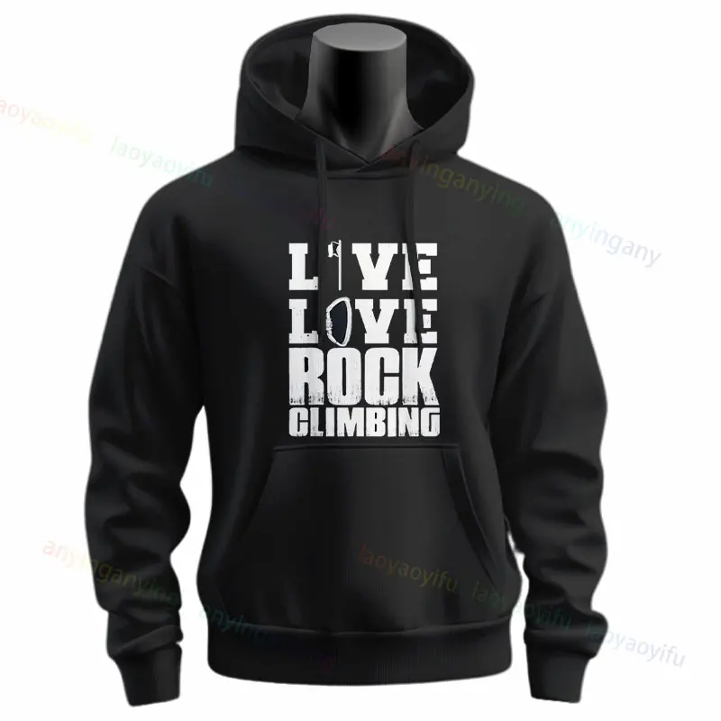 Lucky Climbing Shirt Do Not Wash Slogan Design Hoodie Mountain Climber Gift Long Sleeve Sweatshirts Sportswear for Fall & Winter