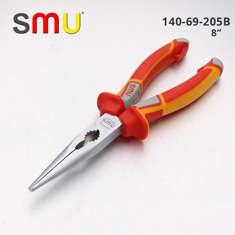 SMU 60-CRV Industrial  Grade Labor-saving Anti-rust Long Nose Pliers