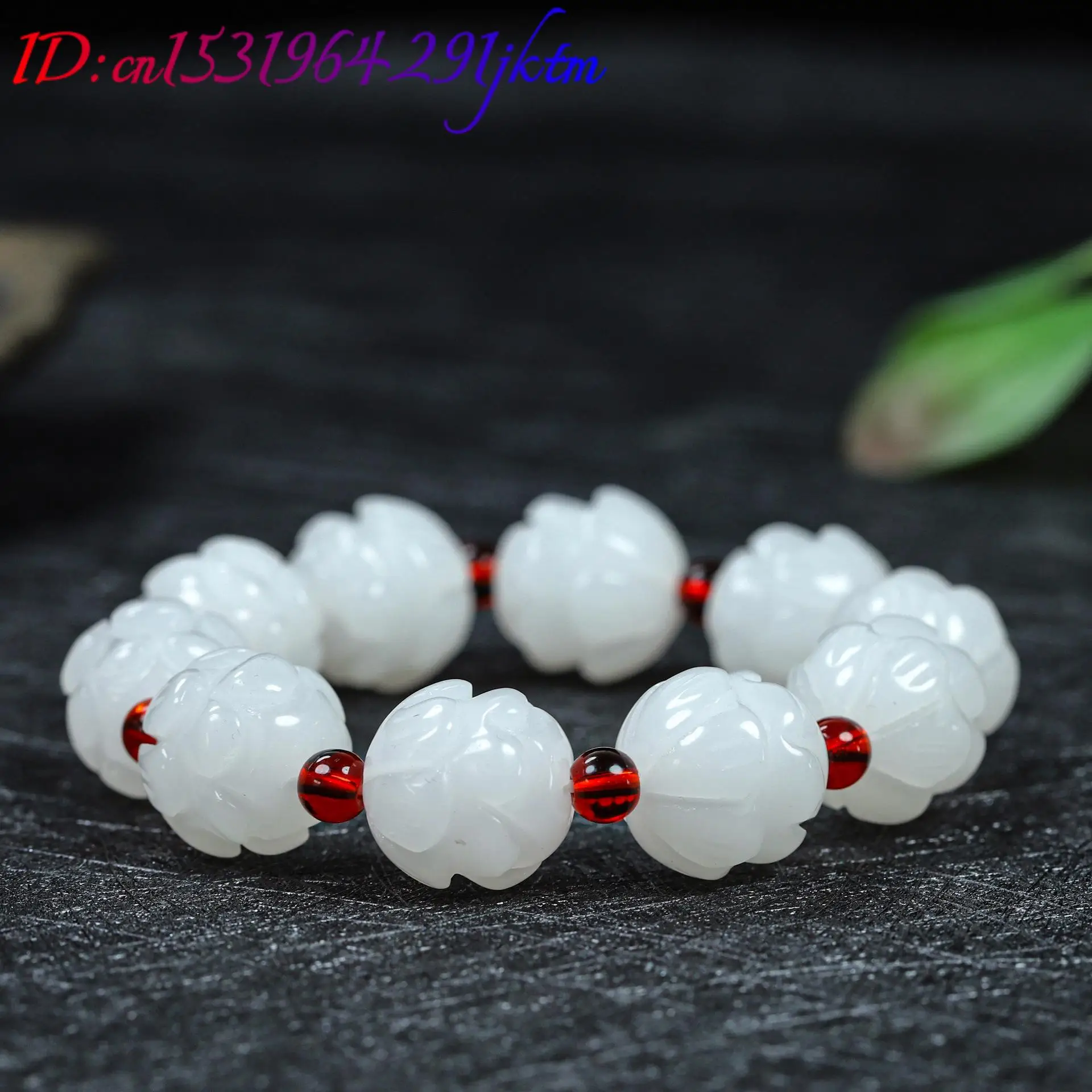 White Real Jade Lotus Bracelet Accessories Designer Jewelry Natural Bangle Amulet Fashion Talismans Gifts for Women view 2