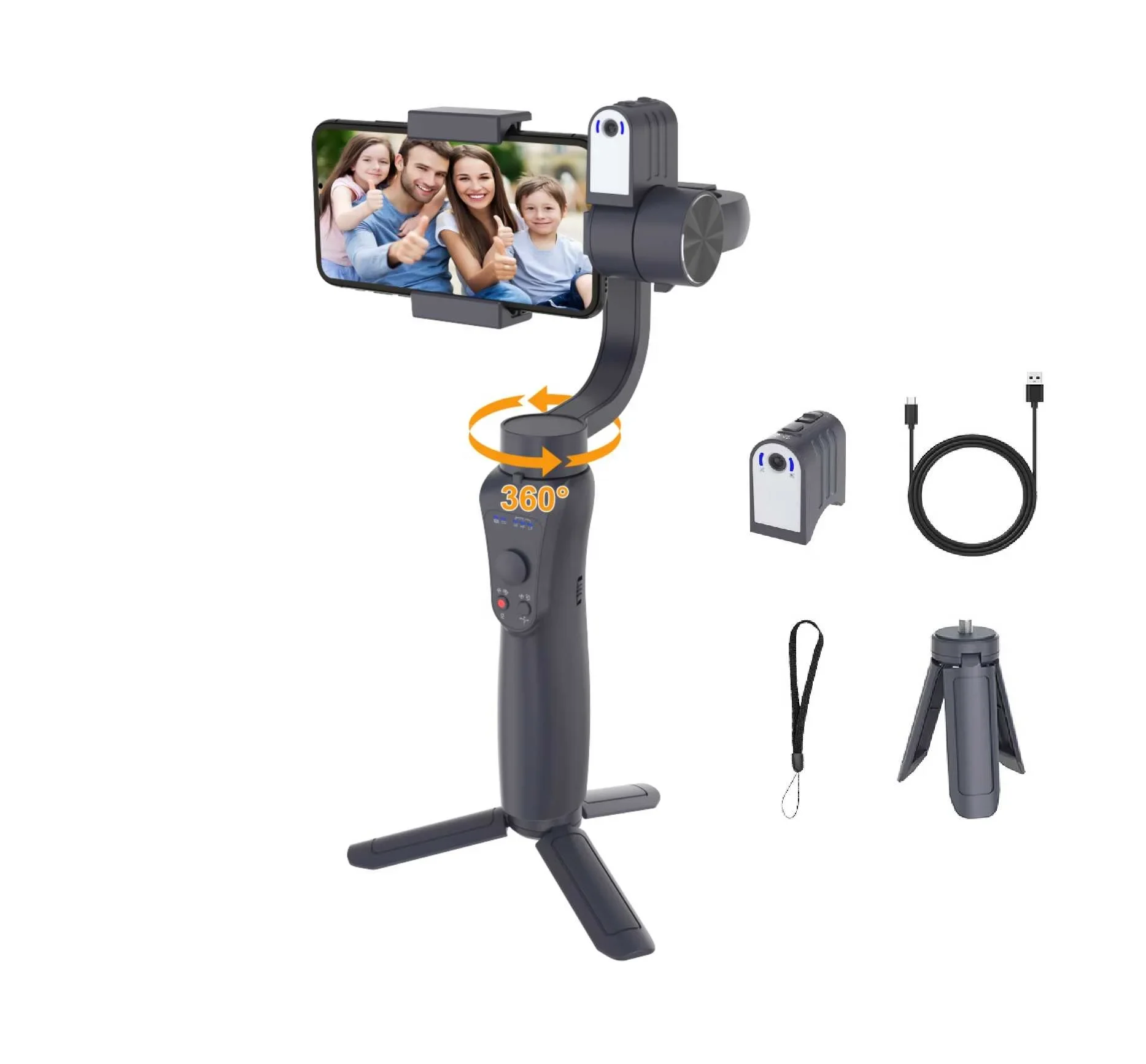 

Factory Price S5pro7 3 Axis Gimbal stabilizer Smart Anti Shaking Shooting With 360 Auto Face Tracking For Video Vlog Shooting