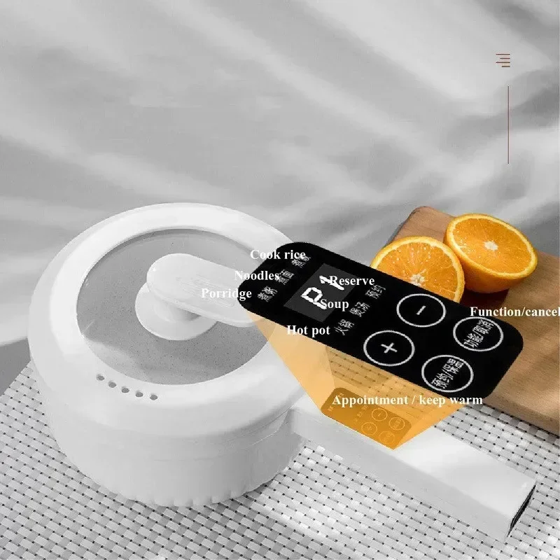 

Электрическая плита 220 В, многофункциональная двухслойная бытовая лапша с одной кастрюлей, бесконтактная горячая кастрюля, кухонные инструменты 1,6 л