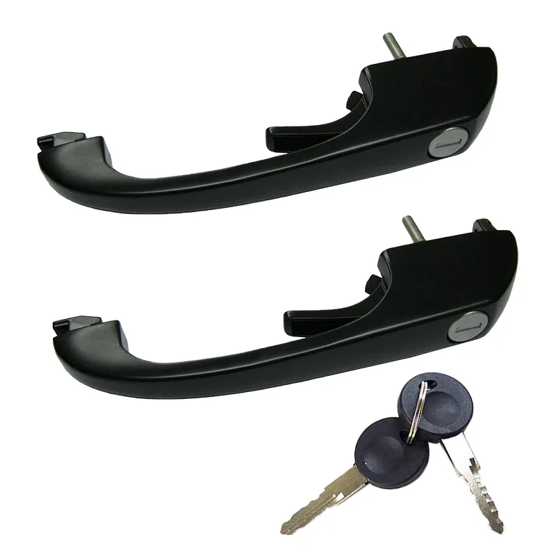 1 Pair for VW T.3 T25 TRANSPORTER CAMPER VAN FRONT DOOR HANDLE W/ KEY RIGHT/ LEFT 251837205 NEW