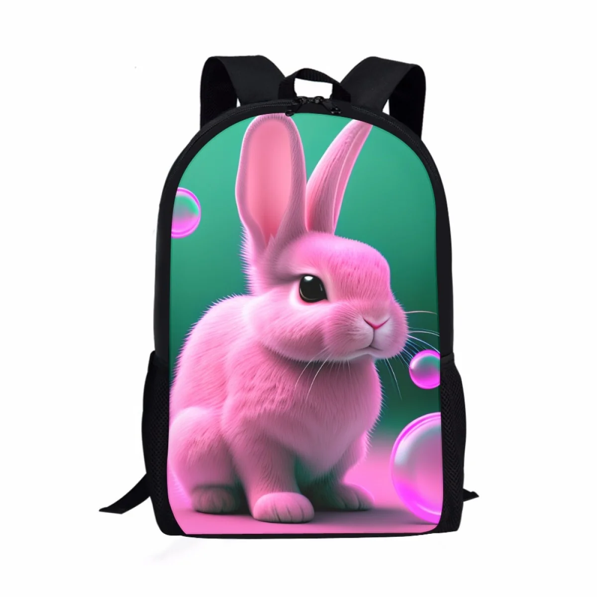 

School Bag For Girls Boys Cute Rabbit Printing Backpack Teenage Girls College Student Bookbag Teenagers School Supplies Bagpack