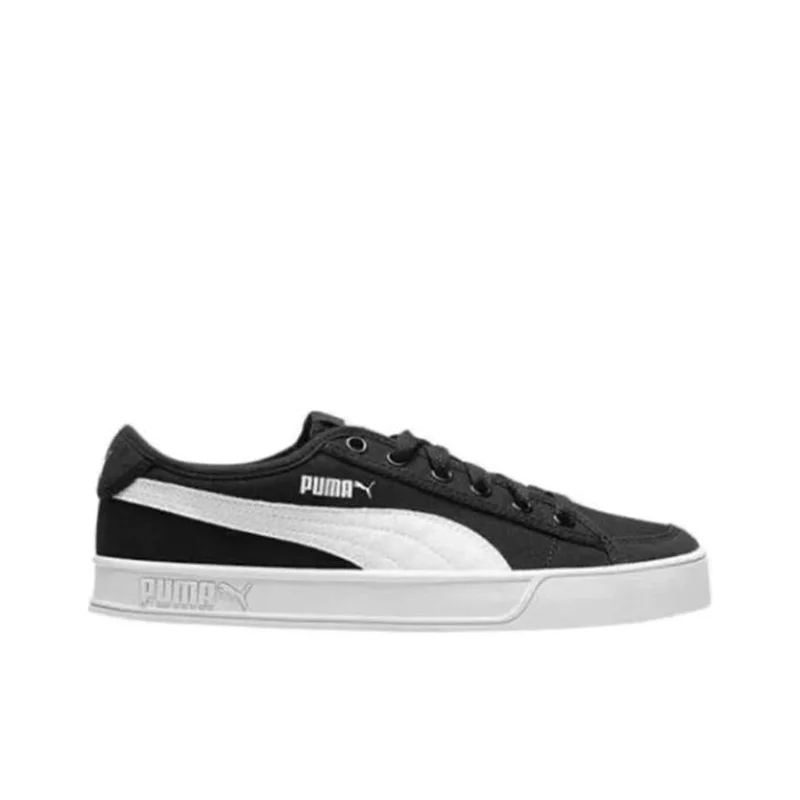 PUMA Smash v2 Vulc Cv 레트로 캐주얼 미끄럼 방지 내마모성 밸런스, 경량 통기성 로우 컷 보드 신발, 남녀공용