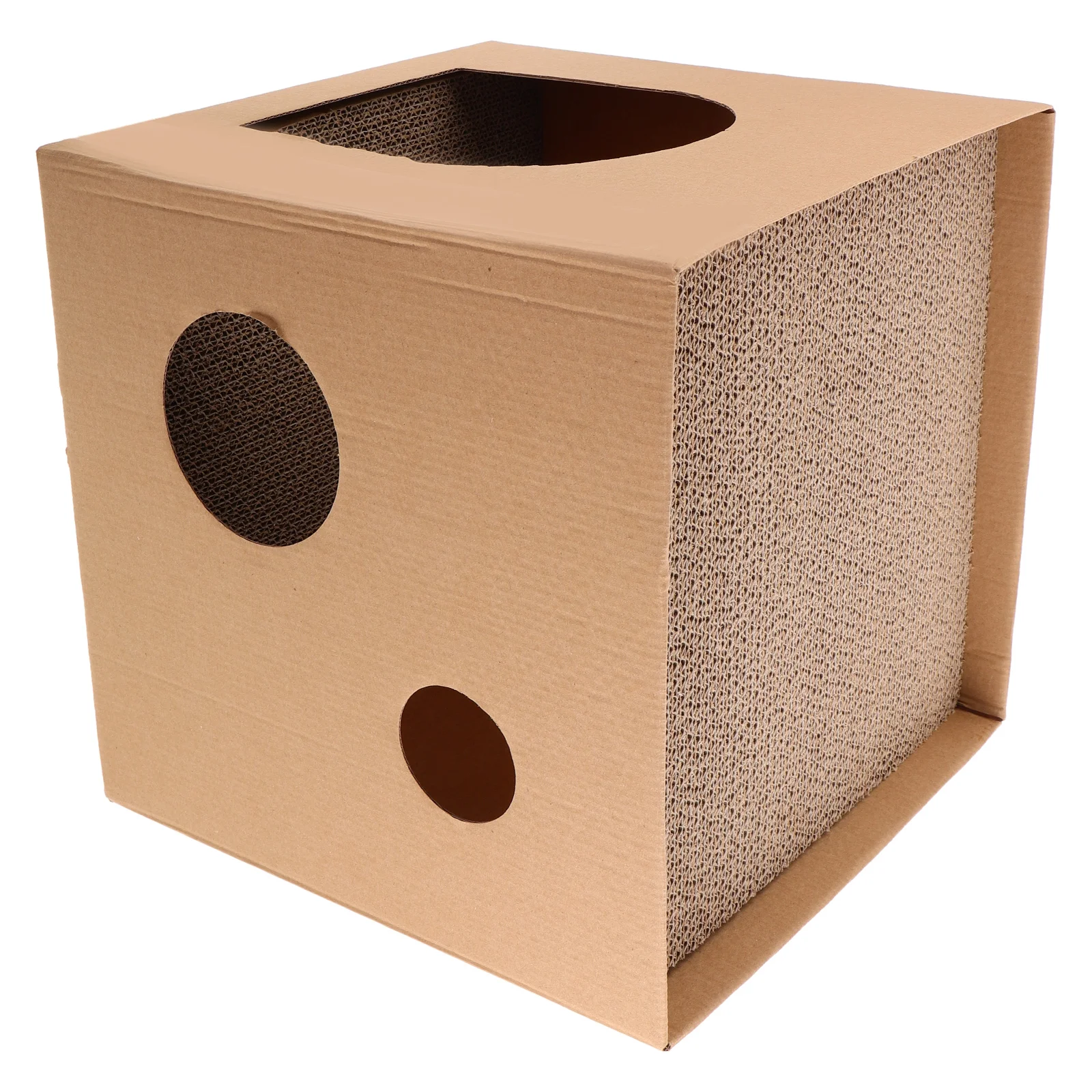 

Cat Scratching Board Cat House Durable Nest Replacement Pad Mat Post Square Shape Large Area Safe Cardboard Kitten House Pet