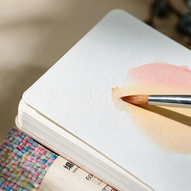 Acrylic Marker Sketchbook 8x8/12x12cm 600G Cotton Seamless Butterfly Bound Square Paper Pad Portable Travel Drawing Art Supplies