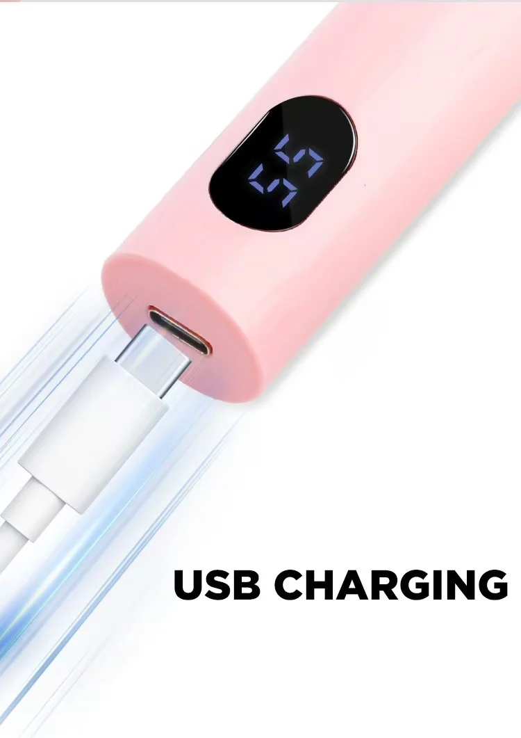 Manicure 1-Character Lamp Portable Small Power Storage Handheld Phototherapy Machine Curing Nail Polish Glue Drying Nail Baking Lamp Manicure Phototherapy Lamp