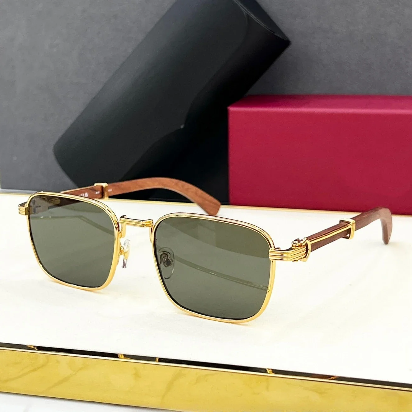 

Original Designer Trade Fashion New Metal INS Wind Square Sunglasses Outdoor CT0363S Foreign Photo Sunscreen Card Tid Sunglasses