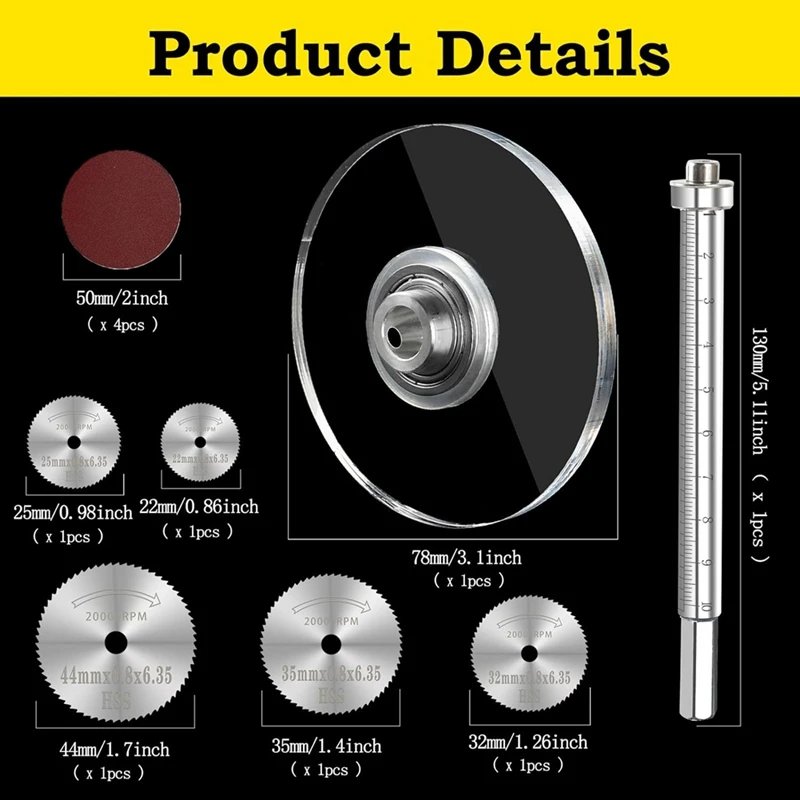 Inside Pipe Cutter For PVC Pipe Cutter Tool, Cutter Tool With 3.15Inch Scale Adjustable , 5Pcs Saw Blades And Hex Shank
