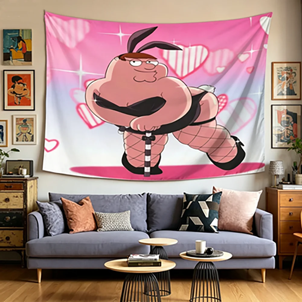 Parody House Peter Tapestry Wall Art - Versatile Home Decor for Living Room Bedroom Office - Ideal Gift for All Holidays