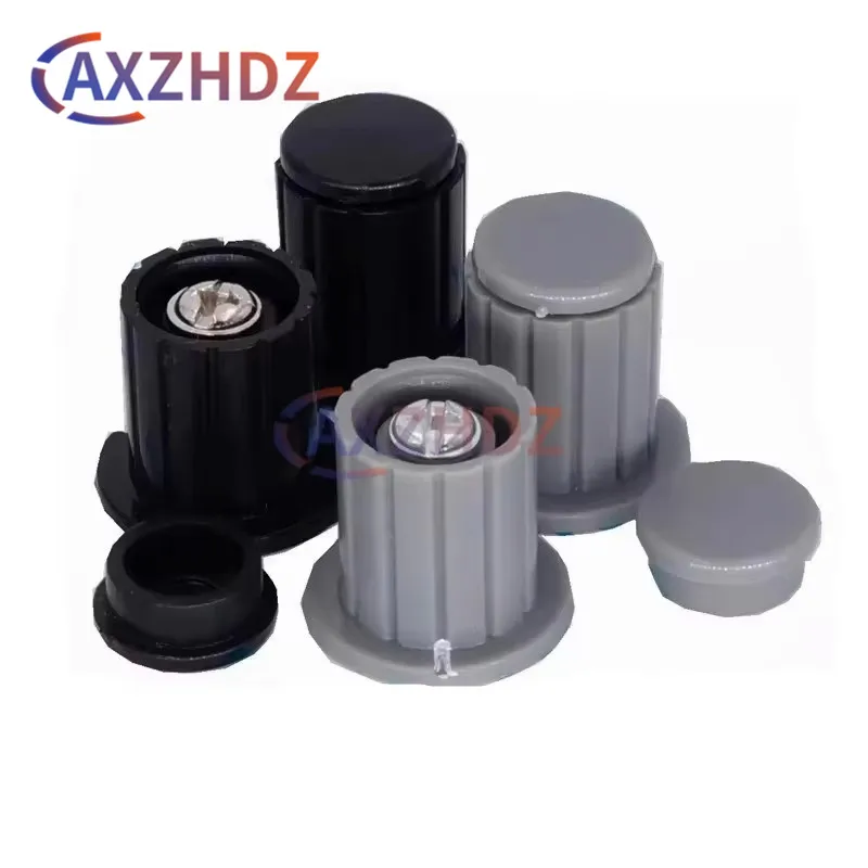 

5PCS/Lot WXD3-13 3590S 4mm Black Grey Potentiometer Knob Adjustable Insert Dia. Wirewound Potentiometer Cap WXD3-12