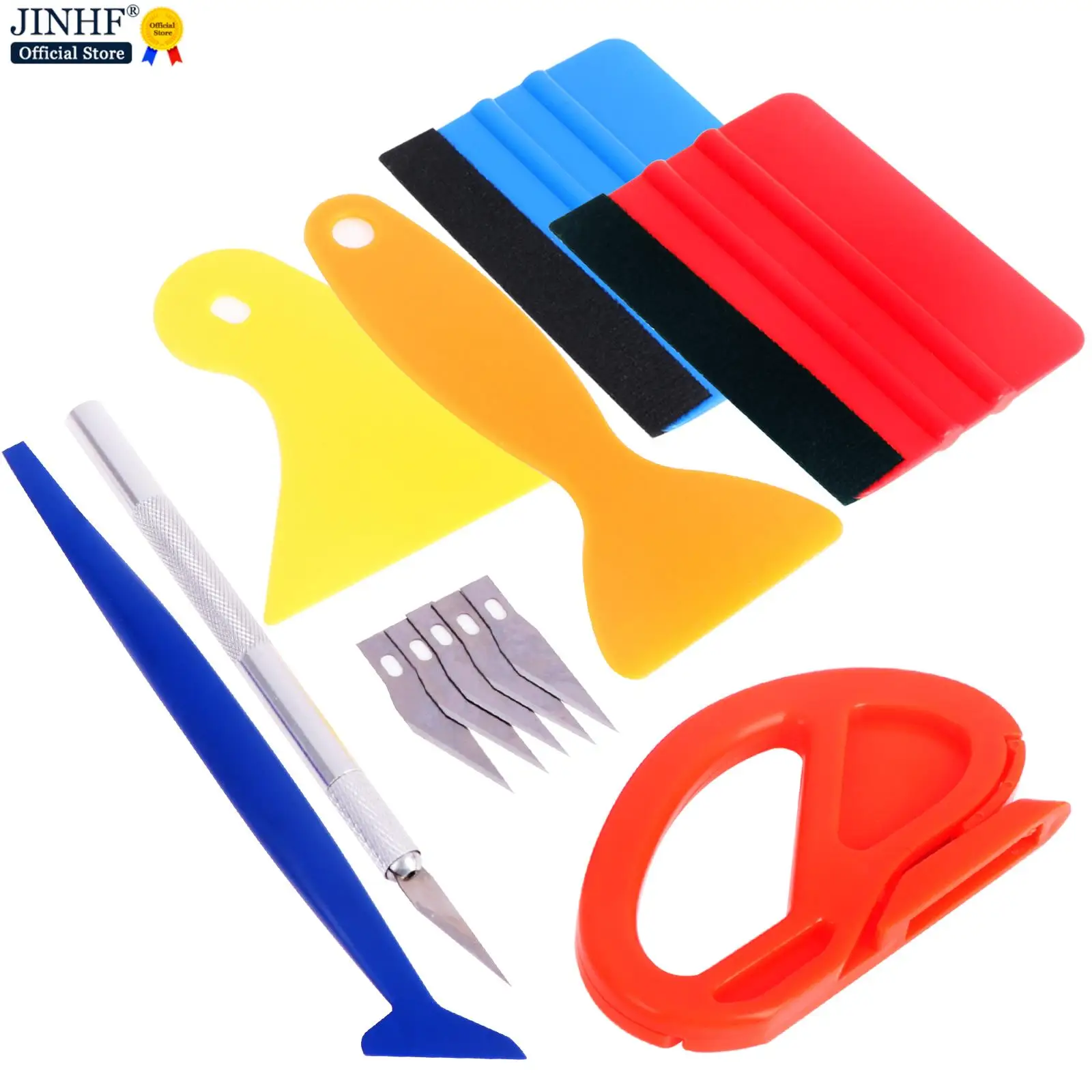 

12PCS Small Scraper For Car Window Film Car Vinyl Wrap Tool Kit Glass Cleaning Can Be Used For Mobile Phone Film Car Accessories