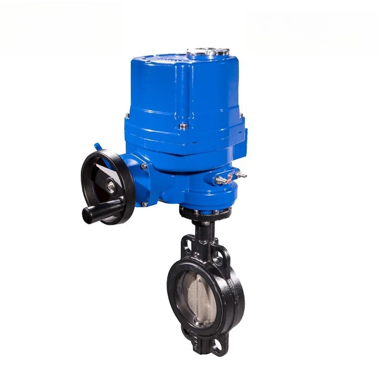 Intelligent switch type electric butterfly valve stainless steel valve plate electric cast iron explosion-proof clip butterfly