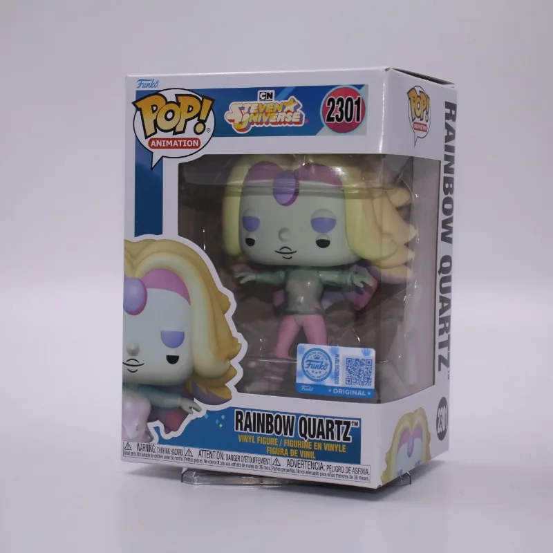 Figura Funko Pop Original de la Animación Steven Universe: Rainbow Quartz # Figura Coleccionable de Vinilo 2301, Juguete, Regalo, Modelo, Adornos en Stock