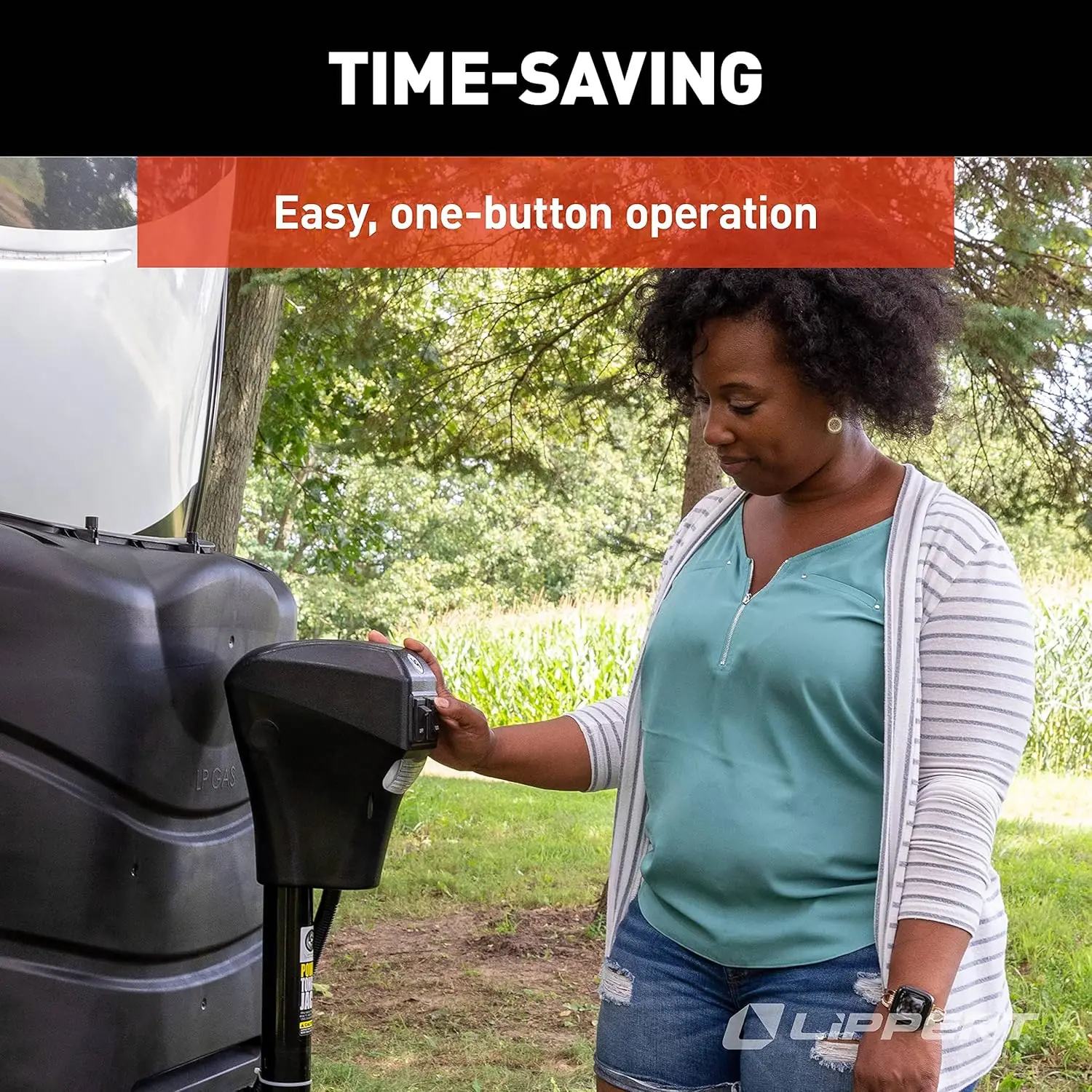 مقبس إطار A للمقطورة الكهربائية، رفع 3500 رطل، شوط 18 بوصة، أضواء LED، سهلة التركيب