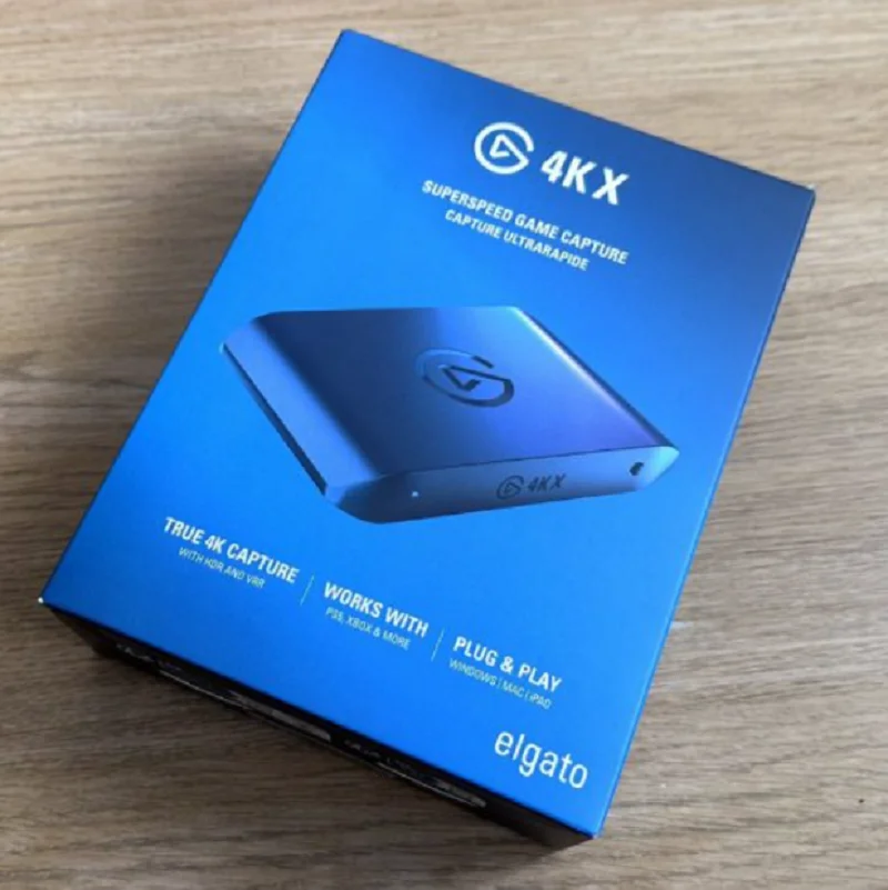 Carte de capture vid�o Elgato 4K X Capture pour PS5 Xbox Series X/S Switch OBS 2.1 VRR jusqu'� 4K144 Ultra Low Latency