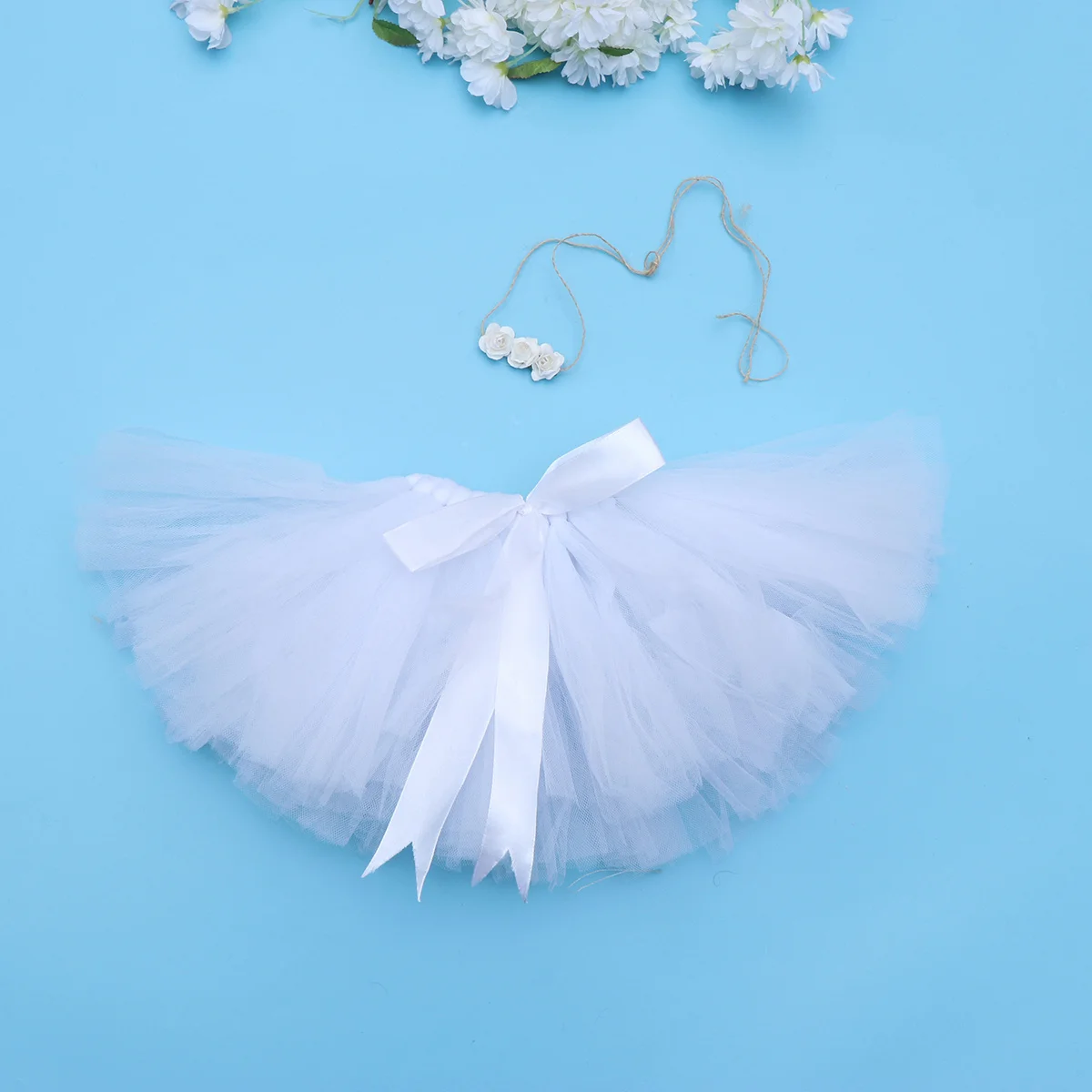 

Юбка-пачка с бантом, наряд для детской фотосессии, тюлевая одежда для детей, реквизит, желтая для новорожденных девочек
