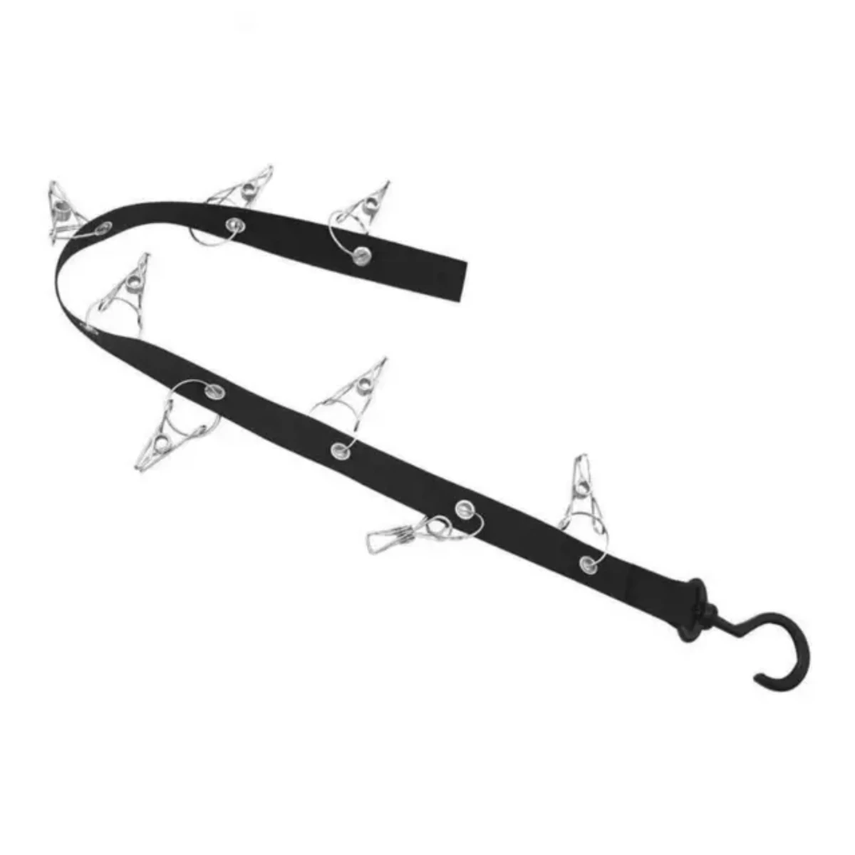 

Wardrobe DIY Hanger 8 Clips Hanging Closet Organizer Caps Vertical Shelf Rack Free Punch Hats Holder Multi-Purpose